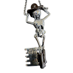 Boot Scoot’n Boogeyman Nashville-exclusive statement necklace by Monkey Wrench Designs, back view