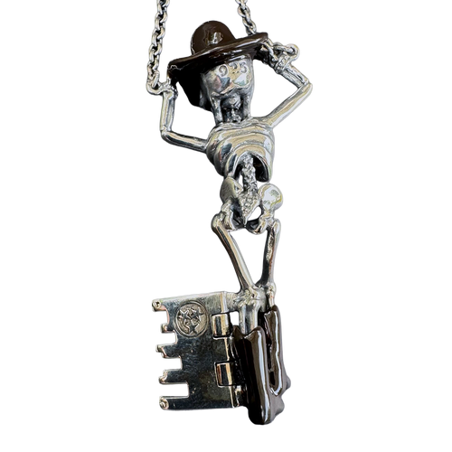 Boot Scoot’n Boogeyman Nashville-exclusive statement necklace by Monkey Wrench Designs, back view