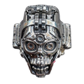 Gearhead biomechanical gearhead ring by Monkey Wrench Designs, top view