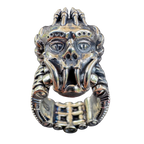 Torque piston-powered statement ring by Monkey Wrench Designs, close-up detail