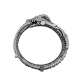 Wyvern Oroborus ouroboros dragon bangle bracelet by Monkey Wrench Designs
