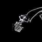 boot scootn boogeyman skeleton key necklace sterling silver angle