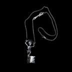 boot scootn boogeyman skeleton key necklace sterling silver with chain