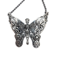 Butterfly clockwork butterfly-wing necklace by Monkey Wrench Designs