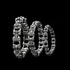 chain of fools motorcycle chain bracelet sterling silver group