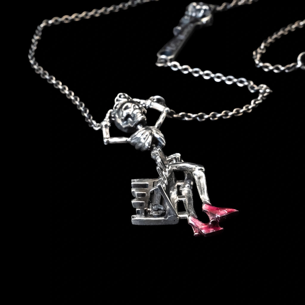 kiki marrow skeleton key necklace sterling silver angle