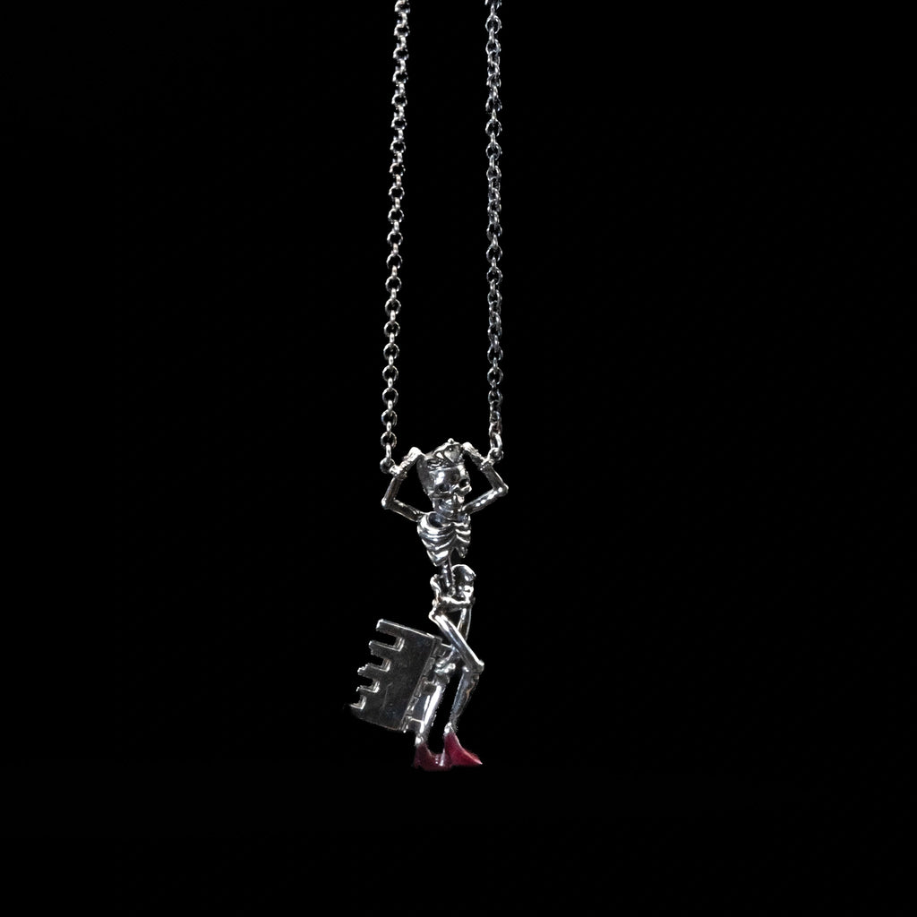 kiki marrow skeleton key necklace sterling silver front