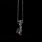 kiki marrow skeleton key necklace sterling silver front