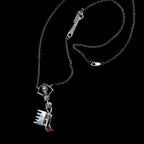 kiki marrow skeleton key necklace sterling silver with chain