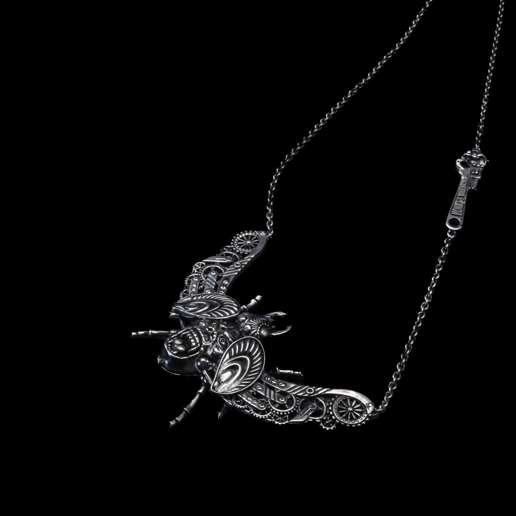 scarilla gorilla scarab necklace sterling silver angle