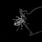 scarilla gorilla scarab necklace sterling silver detail