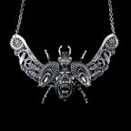 scarilla gorilla scarab necklace sterling silver front