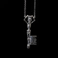 the manacled king skeleton key necklace sterling silver front