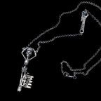 the manacled king skeleton key necklace sterling silver full necklace