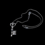 the manacled king skeleton key necklace sterling silver with chain