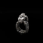 torque engine ring sterling silver angle