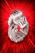 Torque piston-powered statement ring by Monkey Wrench Designs
