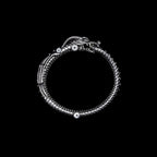 wyvern oroborus bangle bracelet sterling silver top